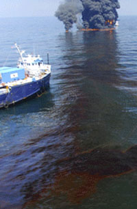 Oil Spillage Cleaning